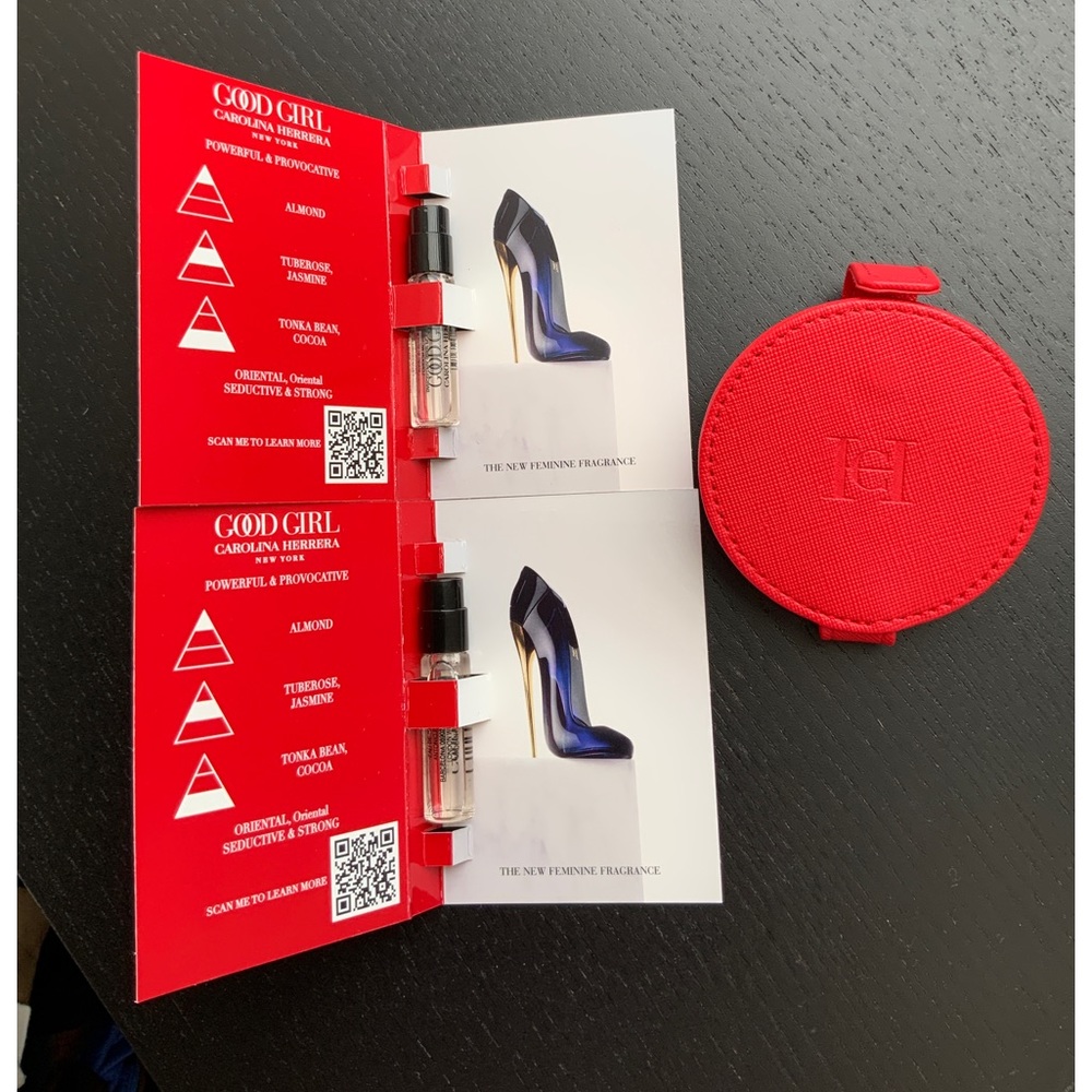 Carolina Herrera Good Girl lipstick and mirror